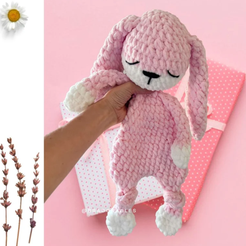 No-Sew Basil Bunny Snuggler Crochet PATTERN